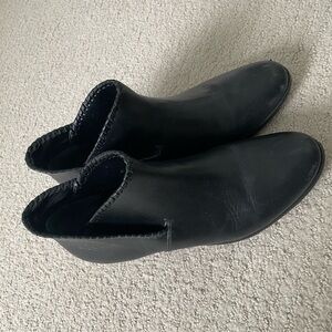 Jack Rogers Black Leather Booties